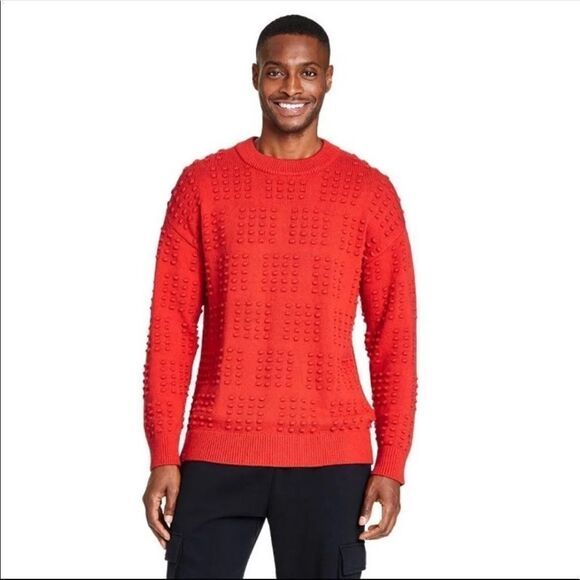 LEGO Collection x Target Men's Red Textured Sweater Size XL - Picture 1 of 4